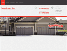 Tablet Screenshot of overheadinc.com